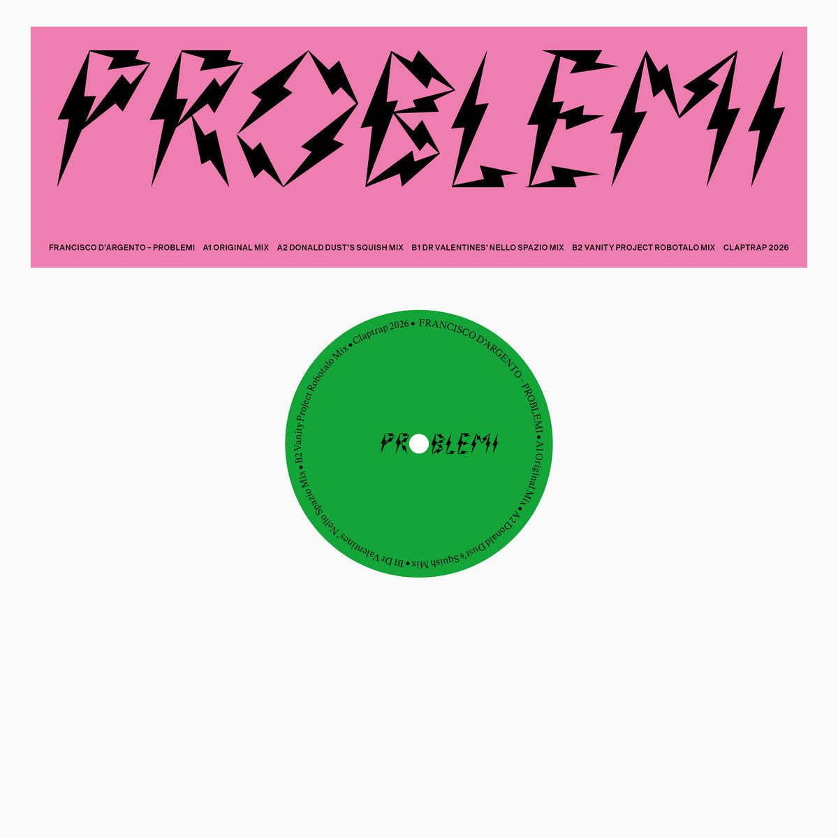Francisco D’Argento - Problemi Remixes 12"